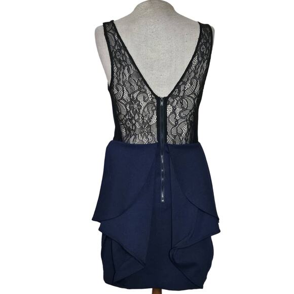 BCBGeneration Navy Blue Sleeveless Mini Dress Size 4 - Picture 2 of 5
